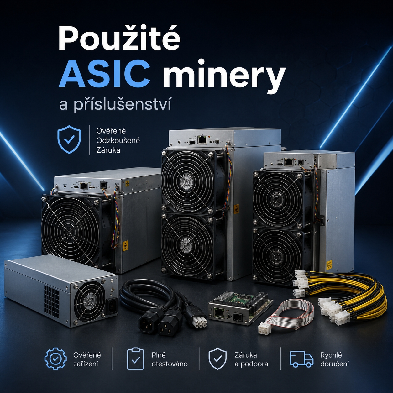 použité asic minery